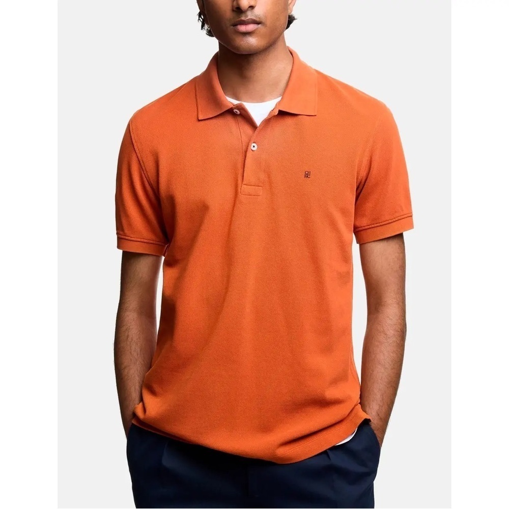 Carolina Herrera Burnt Orange Polo Shirt (M2)